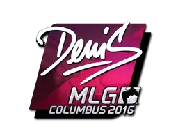 Sticker Slab | denis (Foil) | MLG Columbus 2016