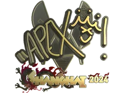 Sticker | apEX (Gold) | Shanghai 2024