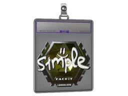 Sticker Slab | s1mple (Foil) | London 2018