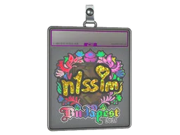 Sticker Slab | n1ssim (Holo) | Budapest 2025