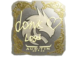 Sticker | donk (Gold) | Austin 2025