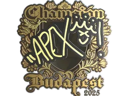 Sticker | apEX (Gold, Champion) | Budapest 2025
