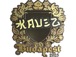 Sticker | kauez (Gold) | Budapest 2025