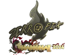 Sticker | zeRRoFIX (Gold) | Shanghai 2024