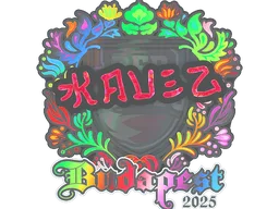 Sticker Slab | kauez (Holo) | Budapest 2025