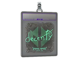 Sticker Slab | decenty (Foil) | Austin 2025