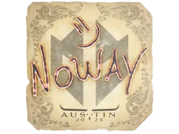 Sticker | noway | Austin 2025