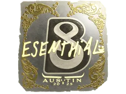 Sticker | esenthial (Gold) | Austin 2025