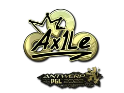 Sticker Slab | Ax1Le (Gold) | Antwerp 2022