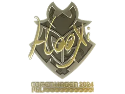Sticker | HooXi (Gold) | Copenhagen 2024