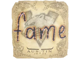 Sticker | fame | Austin 2025