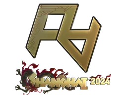 Sticker | Rare Atom (Gold) | Shanghai 2024