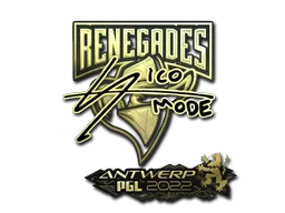 Sticker Slab | sico (Gold) | Antwerp 2022