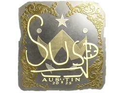 Sticker | susp (Gold) | Austin 2025