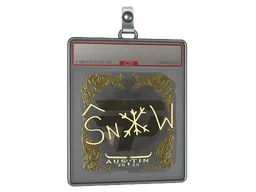 Sticker Slab | snow (Gold) | Austin 2025