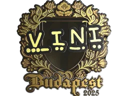 Sticker | VINI (Gold) | Budapest 2025
