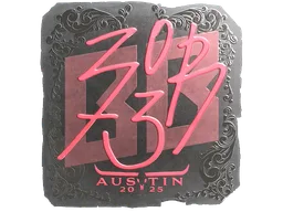 Sticker Slab | zorte (Foil) | Austin 2025