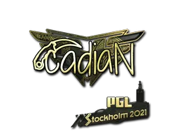 Sticker Slab | cadiaN (Gold) | Stockholm 2021