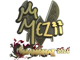 Sticker | mezii (Gold) | Shanghai 2024