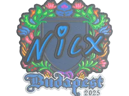 Sticker | nicx (Embroidered) | Budapest 2025