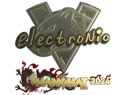 Sticker | electronic (Gold) | Shanghai 2024