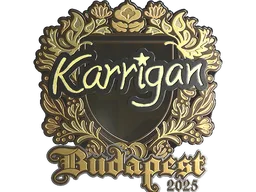 Sticker | karrigan (Gold) | Budapest 2025