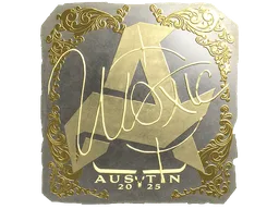 Sticker | woxic (Gold) | Austin 2025
