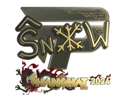 Sticker | snow (Gold) | Shanghai 2024