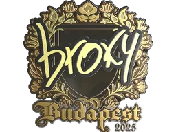 Sticker | broky (Gold) | Budapest 2025