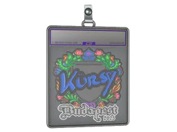 Sticker Slab | Kursy (Embroidered) | Budapest 2025