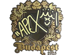 Sticker | apEX (Gold) | Budapest 2025