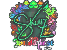 Sticker Slab | skullz (Holo) | Budapest 2025