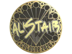 Sticker | aliStair (Gold) | Cologne 2026