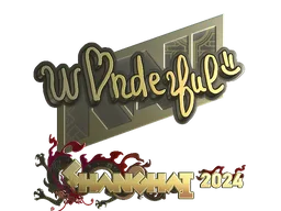 Sticker | w0nderful (Gold) | Shanghai 2024