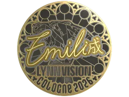 Sticker | EmiliaQAQ (Gold) | Cologne 2026