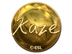 Sticker Slab | Kaze (Gold) | Katowice 2019