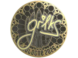 Sticker Slab | gr1ks (Gold) | Cologne 2026