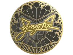 Sticker | yxngstxr (Gold) | Cologne 2026