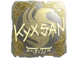 Sticker | kyxsan (Gold) | Austin 2025