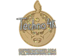 Sticker | Techno4K (Glitter) | Copenhagen 2024