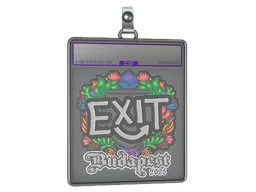 Sticker Slab | exit (Embroidered) | Budapest 2025