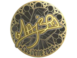 Sticker | MAJ3R (Gold) | Cologne 2026