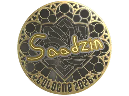 Sticker | saadzin (Gold) | Cologne 2026