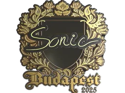Sticker Slab | Sonic (Gold) | Budapest 2025