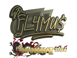 Sticker | FL4MUS (Gold) | Shanghai 2024