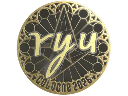 Sticker | ryu (Gold) | Cologne 2026