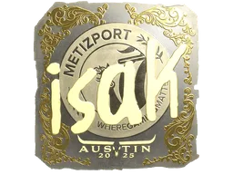 Sticker | isak (Gold) | Austin 2025
