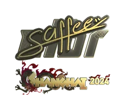 Sticker | saffee (Gold) | Shanghai 2024