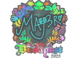 Sticker | MAJ3R (Holo) | Budapest 2025