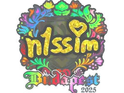 Sticker | n1ssim (Holo) | Budapest 2025
